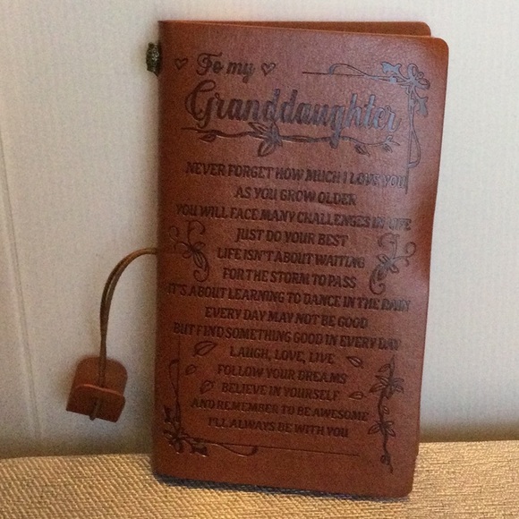Accessories Granddaughter Leather Journal Nwot Poshmark